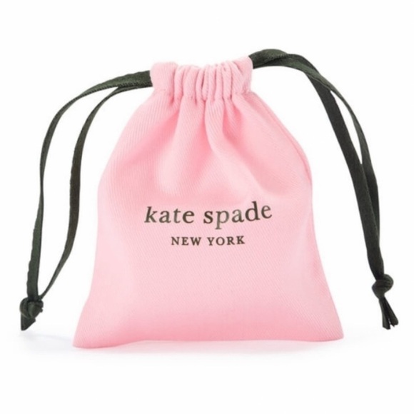 KATE SPADE • Light Peach Orange Square Stud Earrings - Picture 3 of 4